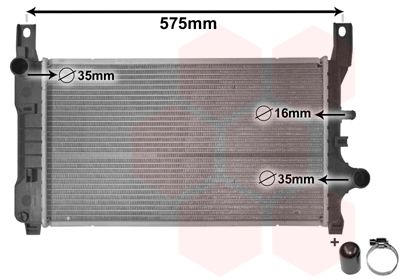 VAN WEZEL radiatorius, variklio aušinimas 18002127